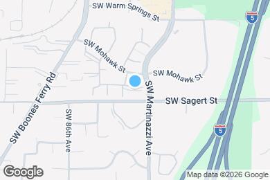 Map image of the property - 8304 SW Mohawk St