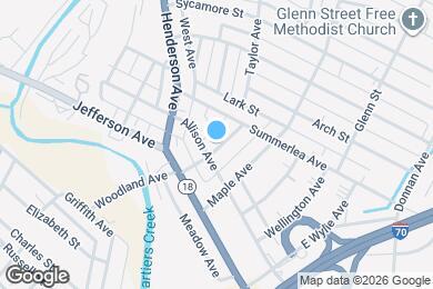 Map image of the property - 107 Woodland Ave