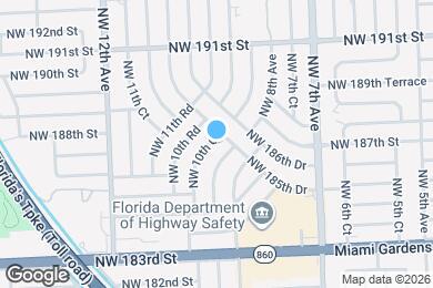 Map image of the property - 18715 NW 10th Ct
