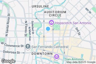 Map image of the property - 214 E Travis St