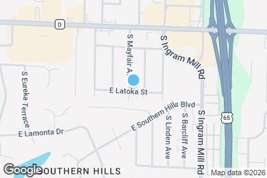 Map image of the property - 1966 S Mayfair Ave