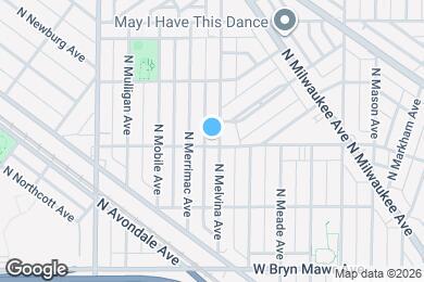 Map image of the property - 5800 N Melvina Ave