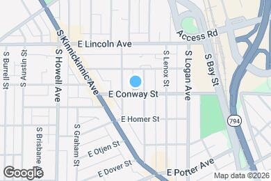 Map image of the property - 722 E Conway St