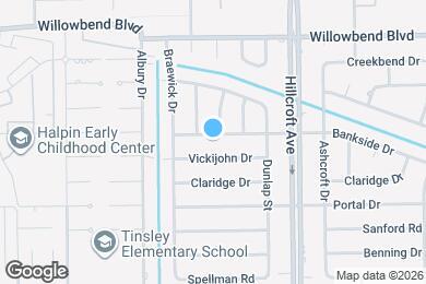 Map image of the property - 6011 Bankside Dr