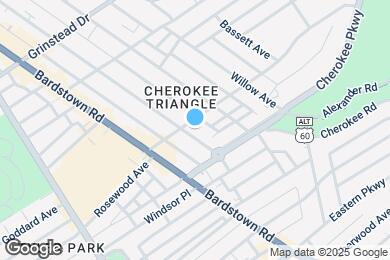 Map image of the property - 1307 Cherokee Rd