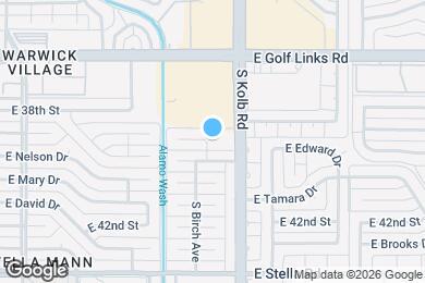 Map image of the property - 7025 E 39th Pl