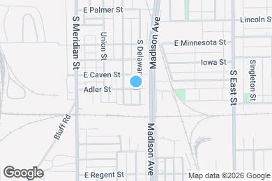 Map image of the property - 1902 S Delaware St