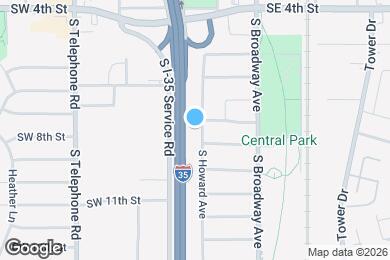 Map image of the property - 905 S Howard Ave