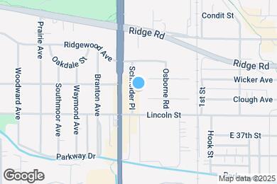 Map image of the property - 8821 Schneider Ave
