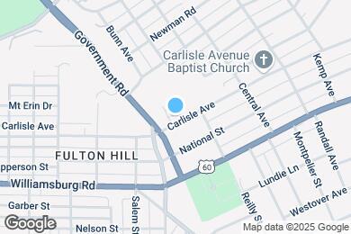 Map image of the property - 1700 Carlisle Ave