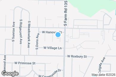 Map image of the property - 3467 S Christy Ct