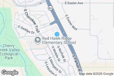 Map image of the property - 16346 E Fremont Ave