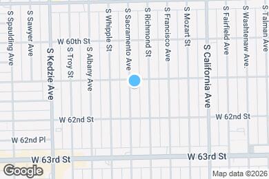 Map image of the property - 6113 S Sacramento Ave