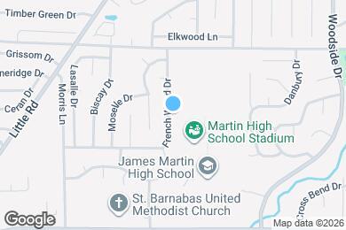 Map image of the property - 3707 French Wood Dr