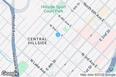 Map image of the property - 221 E 5th St