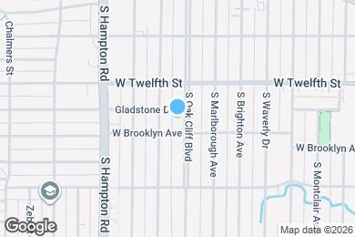 Map image of the property - 605 S Oak Cliff Blvd