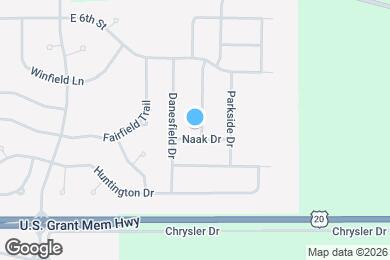 Map image of the property - 1689 Winterwheat Dr