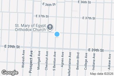 Map image of the property - 3817 S Benton Ave