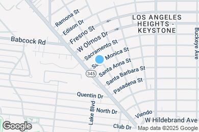 Map image of the property - 2308 Santa Monica St