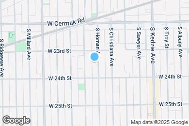 Map image of the property - 2326 S Homan Ave