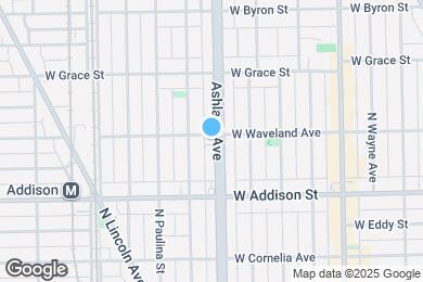 Map image of the property - 1607 W Waveland Ave