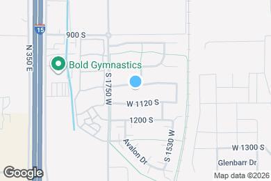 Map image of the property - 1659 W 1065 S