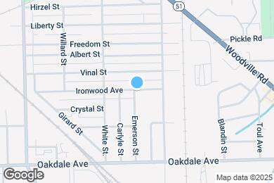 Map image of the property - 1602 Ironwood Ave