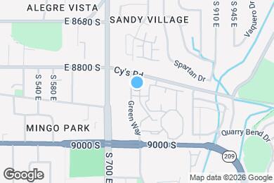 Map image of the property - 759 E 8875 S