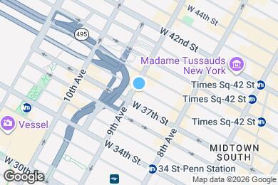 Map image of the property - 354 W 38th St