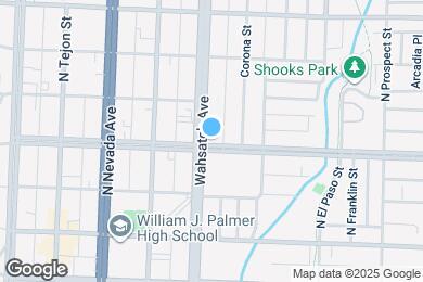 Map image of the property - 601 N Wahsatch Ave