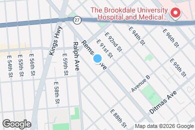 Map image of the property - 626 Remsen Ave