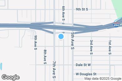 Map image of the property - 1042 6th Ave S