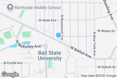 Map image of the property - 1708 W Bethel Ave