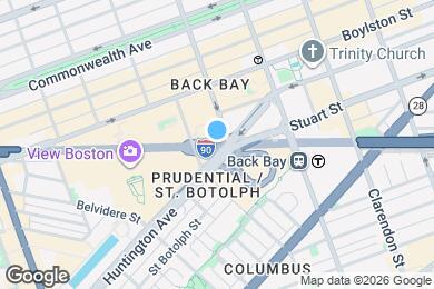 Map image of the property - 105 Huntington Ave