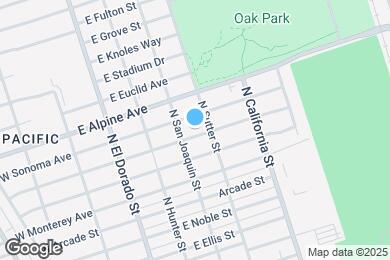 Map image of the property - 329 E Mendocino Ave