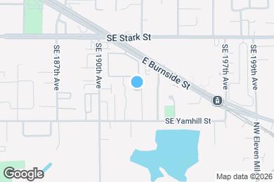 Map image of the property - 19153 SE Yamhill St