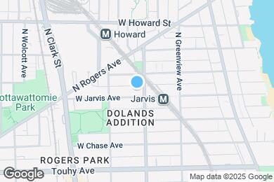 Map image of the property - 1610 W Jarvis Ave