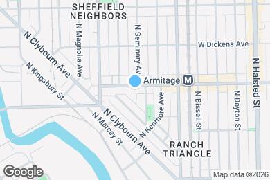 Map image of the property - 1113 W Armitage Ave