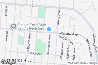 Map image of the property - 3113 Warsaw Ave