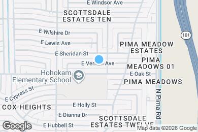 Map image of the property - 8533 E Vernon Ave