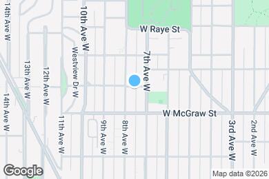 Map image of the property - 715 W Wheeler St