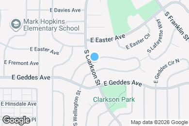 Map image of the property - 7224 S Clarkson St