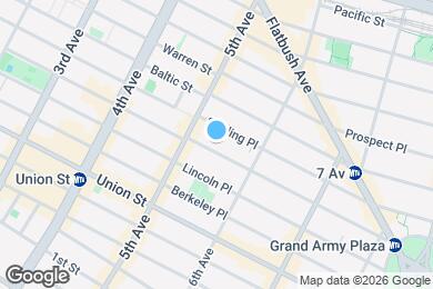 Map image of the property - Charming 2BR with loads of sunlight in North Park Slope
