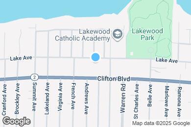 Map image of the property - 15105 Lake Ave
