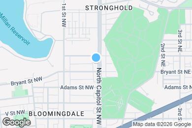 Map image of the property - 2414 N Capitol St NW