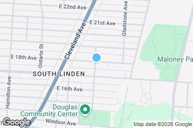 Map image of the property - 1315 E 18th Ave