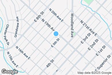 Map image of the property - 1823 E 5th St