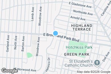 Map image of the property - 501 E Brookland Park Blvd