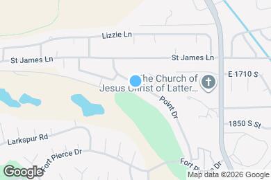 Map image of the property - 1758 Point Dr