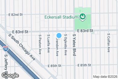 Map image of the property - 8327 S Crandon Ave